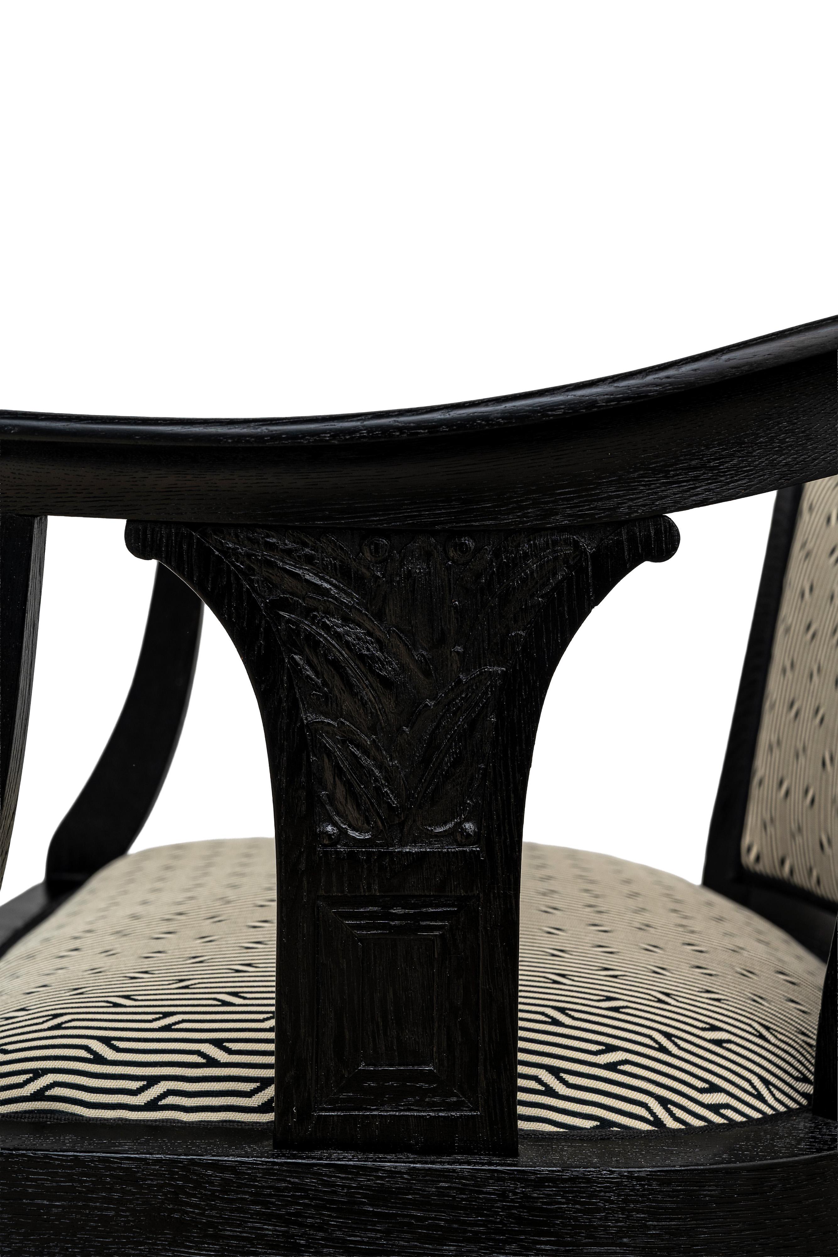 Viennese Art Nouveau desk with armchair Hans Bolek August Ungethüm 1913 For Sale 4
