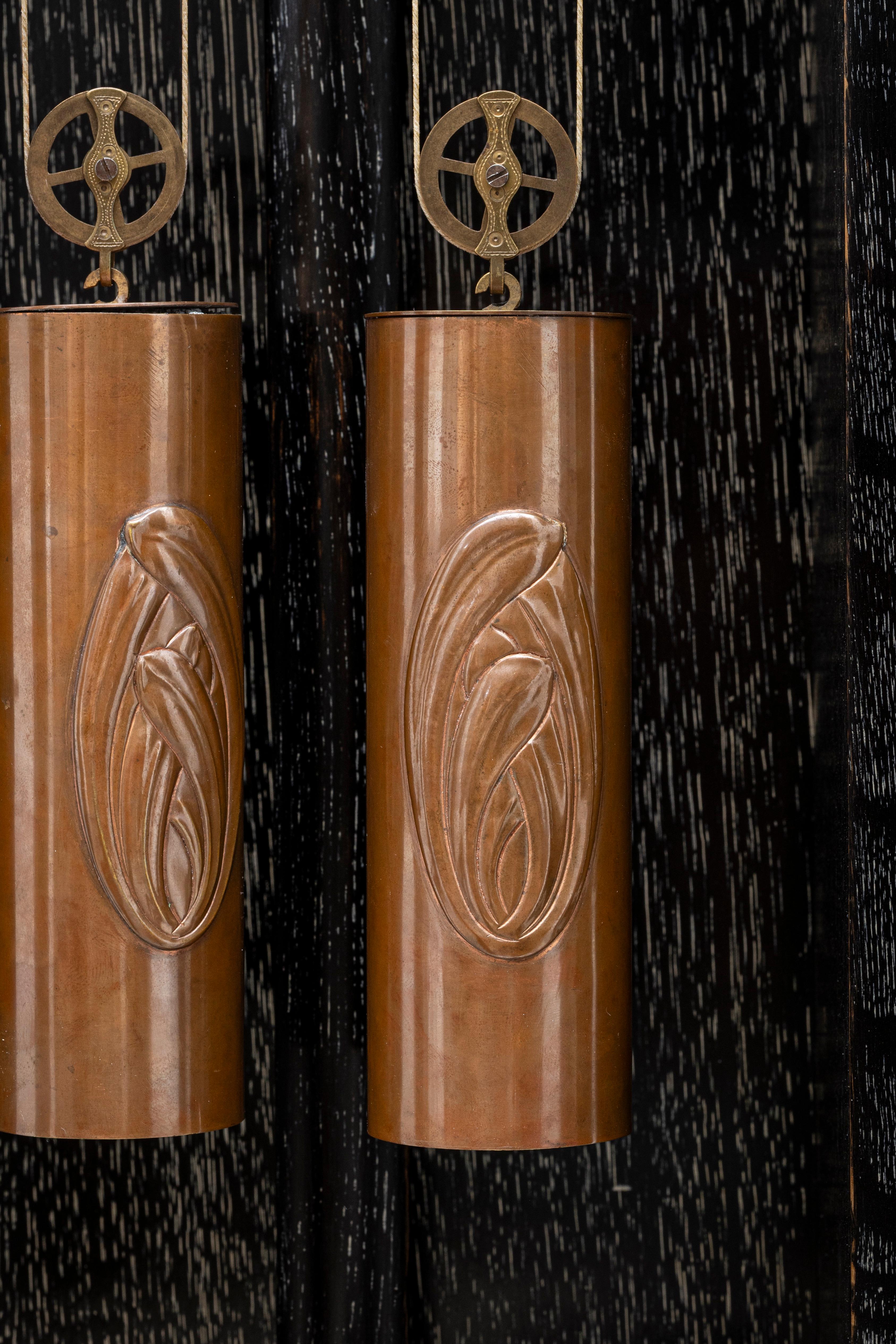 Viennese Art Nouveau grandfather clock Georg Klimt Michael Niedermoser ca. 1900 For Sale 6