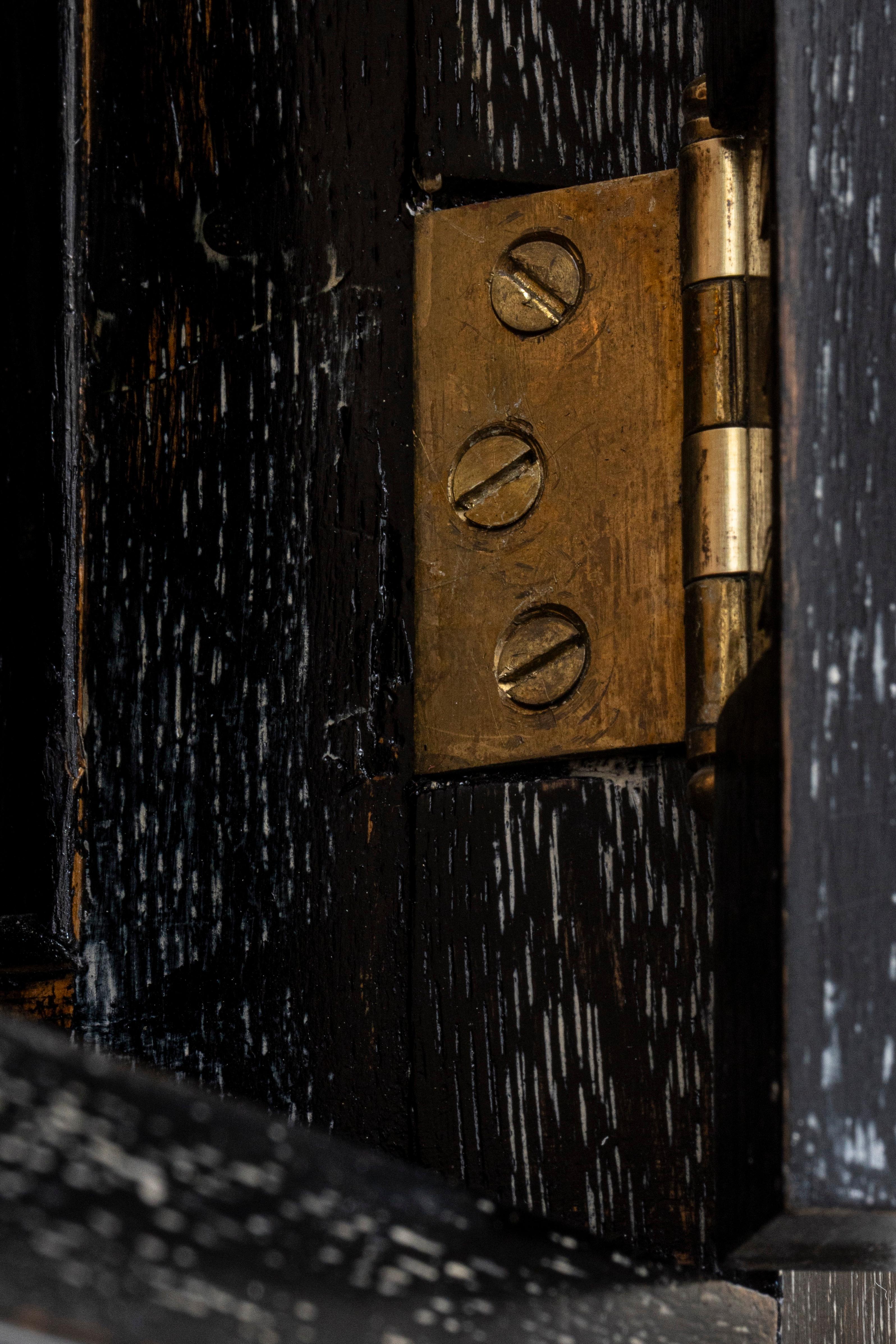 Limed Viennese Art Nouveau grandfather clock Georg Klimt Michael Niedermoser ca. 1900 For Sale