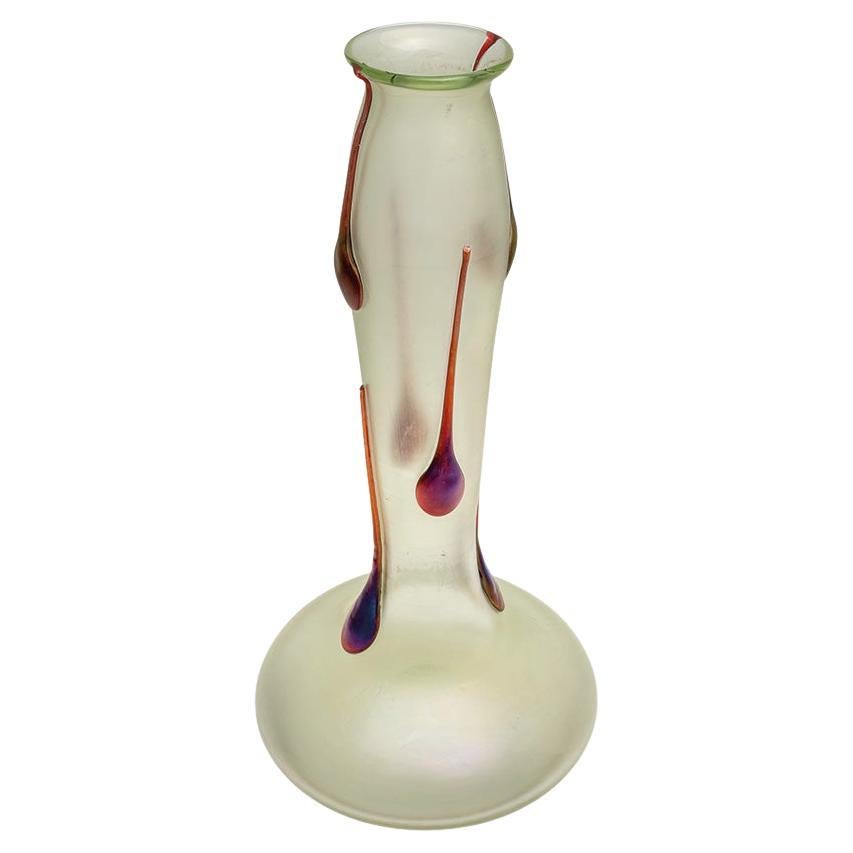 Vaso Loetz Art Decor viennese "Olympia mit rothen Tropfen" decorazione 1901 ca. in vendita