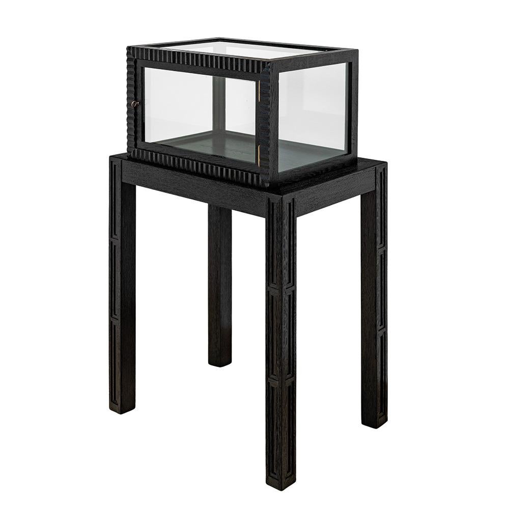 Technique: spruce; swamp oak veneer, stained and semi-matt polished

The furniture in this extraordinary study was designed in 1913 by Hans Bolek, an extremely talented student of the legendary Josef Hoffmann, and was impressively presented at the