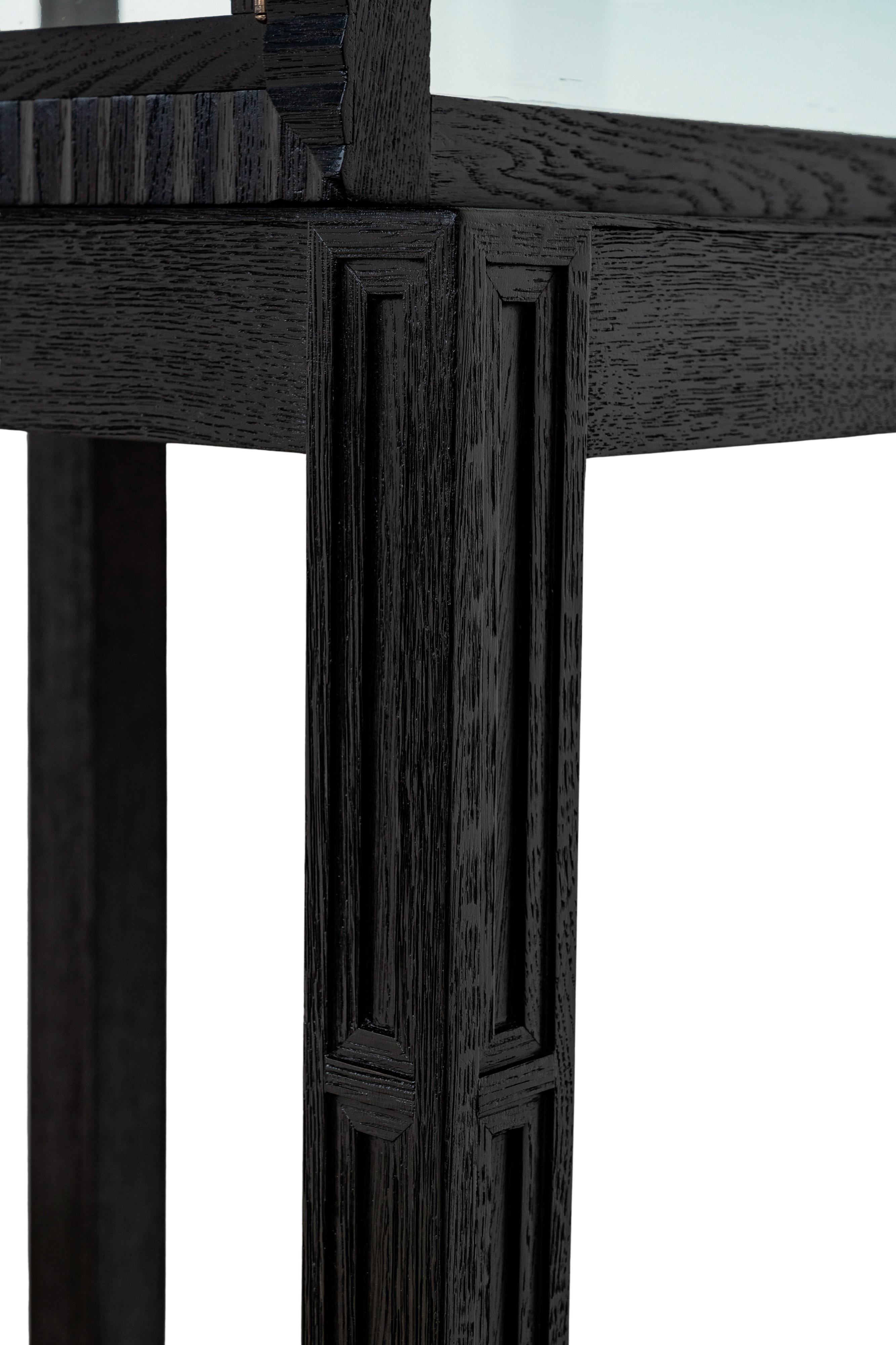 Mesa vitrina Art Nouveau vienesa Hans Bolek August Ungethüm 1913 principios del siglo XX en venta