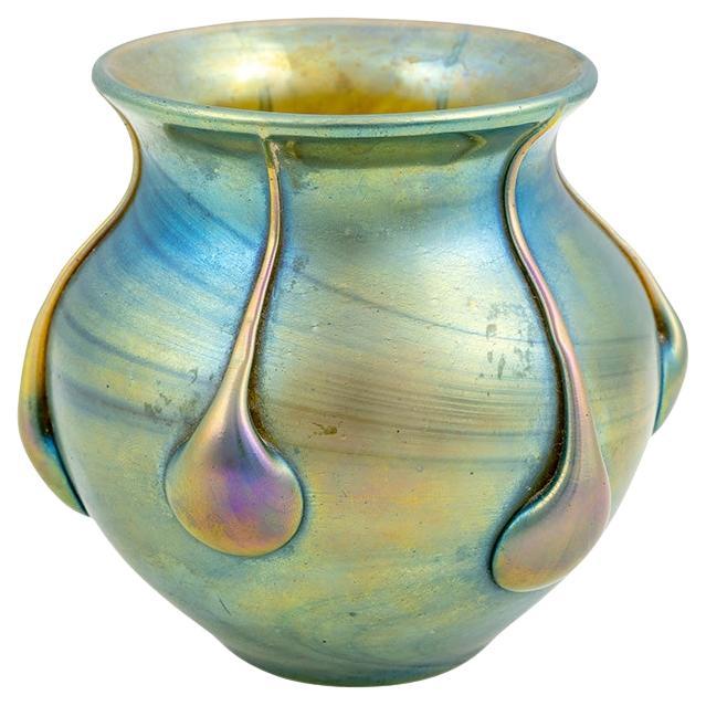 Vaso Art Nouveau viennese Johann Loetz Witwe Dekor Capri 1902 ca.