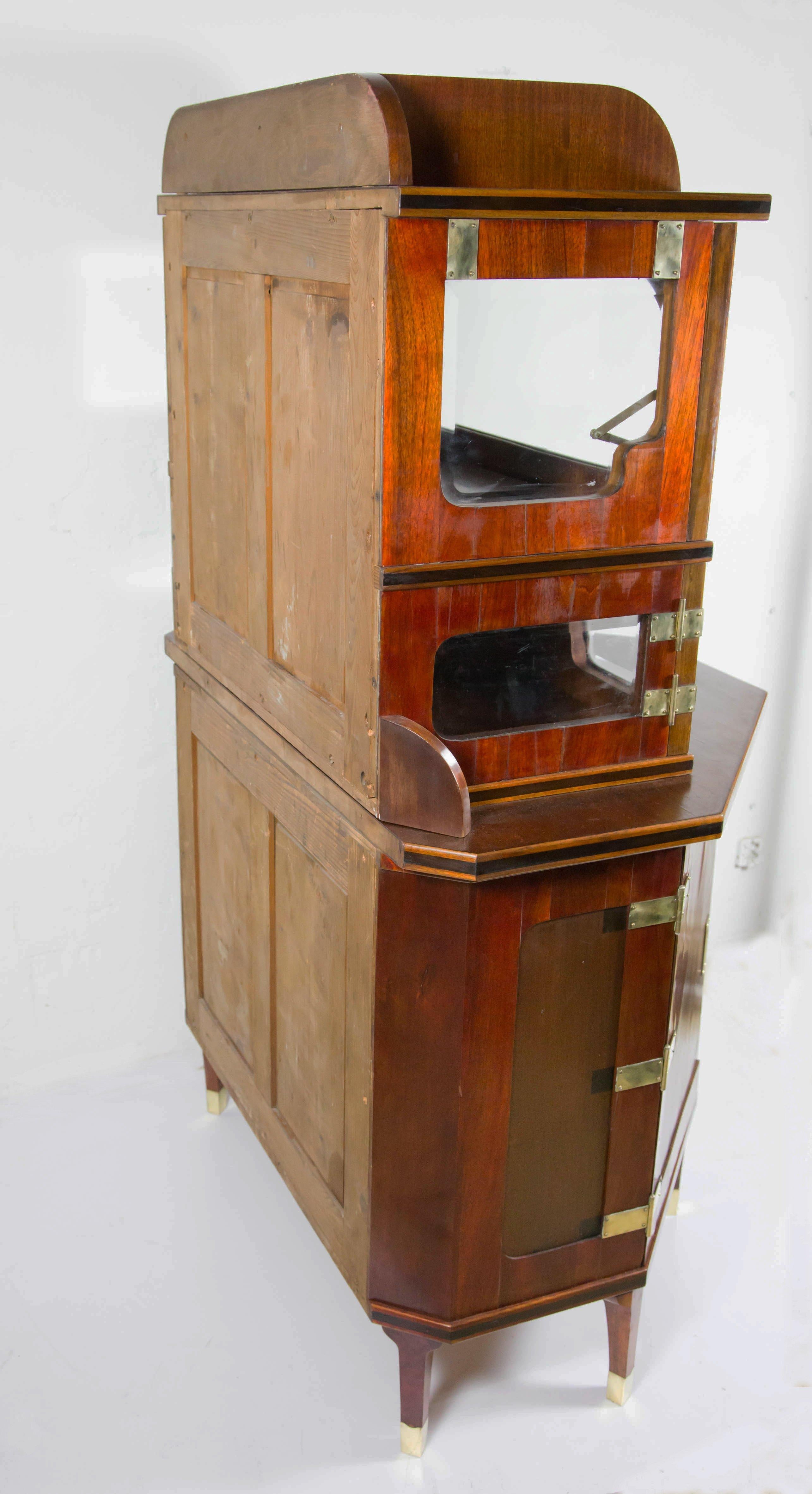Viennese Bar Cabinet by August Ungethum, 1900s In Good Condition In Budapest, HU