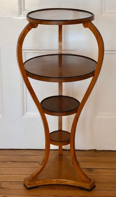 Viennese Biedermeier Étagère / Round Collection Display Table