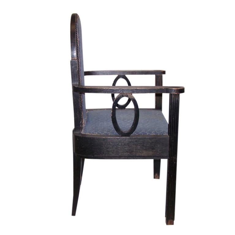 Austrian Viennese Chair 1905 Jugendstil, Secession Style 1905 / Original For Sale