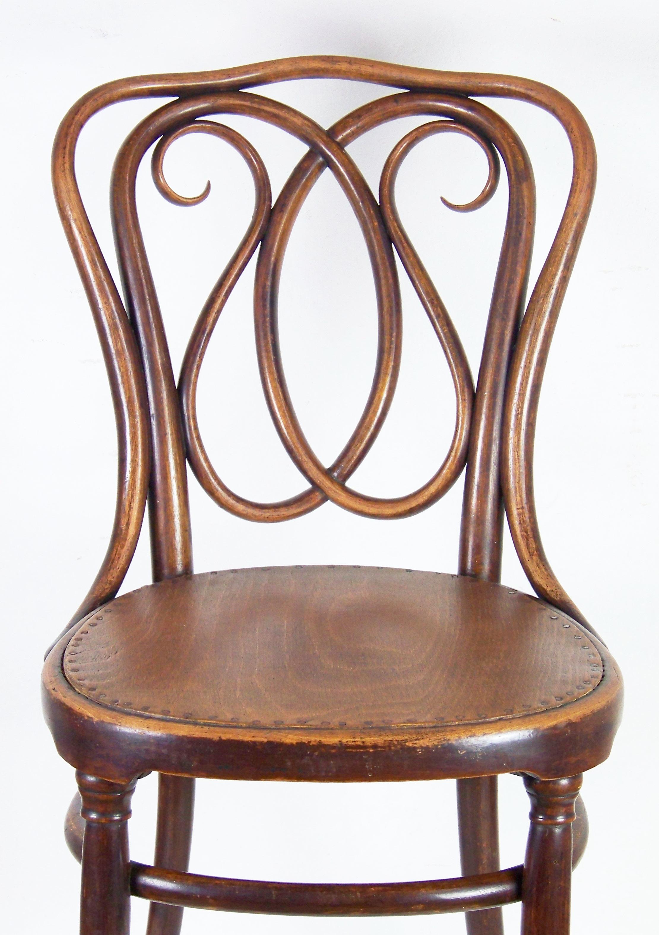 Art Nouveau Viennese Chair J & J Kohn Nr.27, since 1877