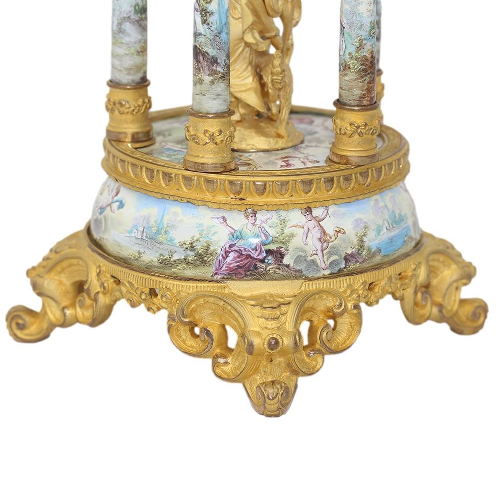 Viennese Classical Enamel Table Clock 4