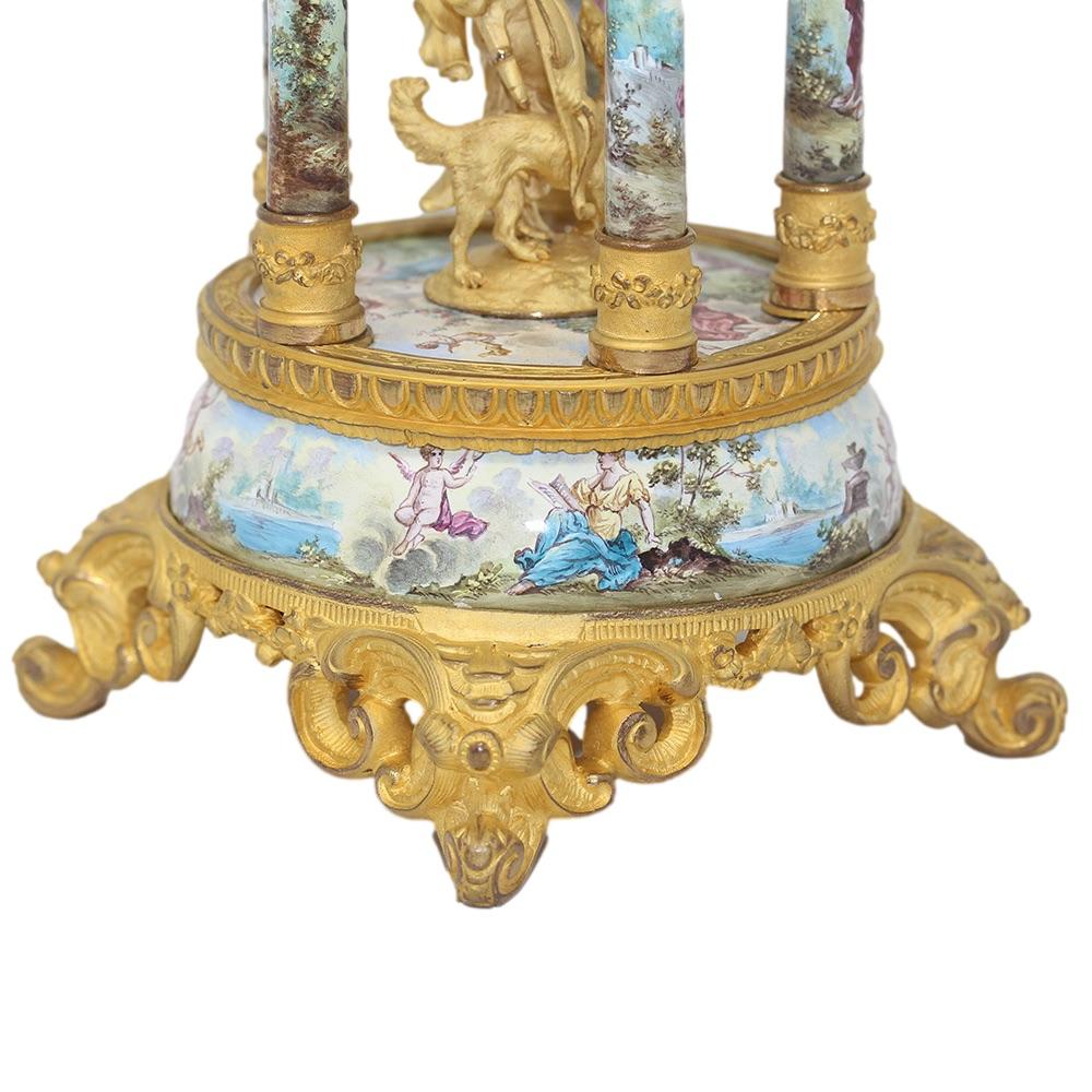 Viennese Classical Enamel Table Clock 5