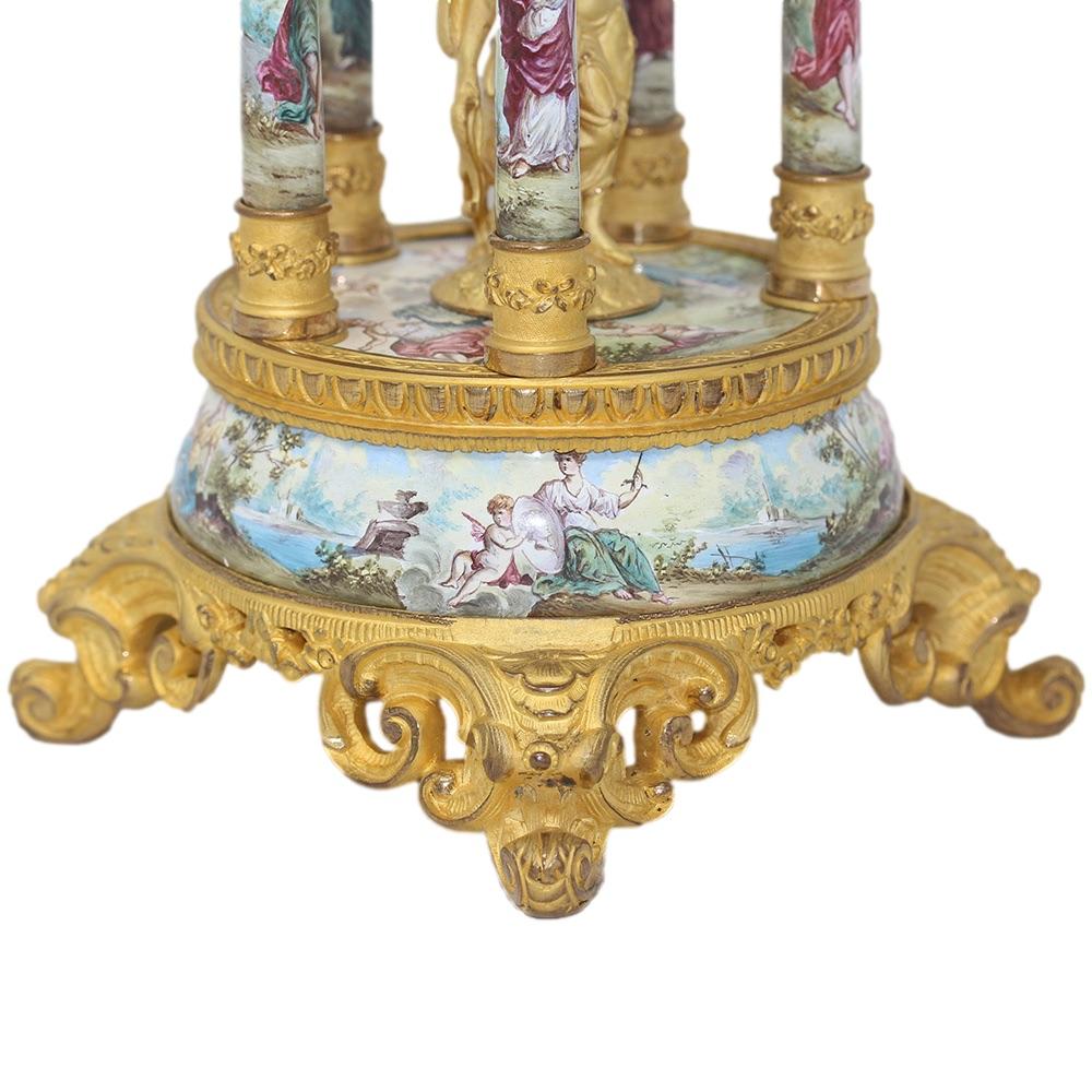 Viennese Classical Enamel Table Clock 6