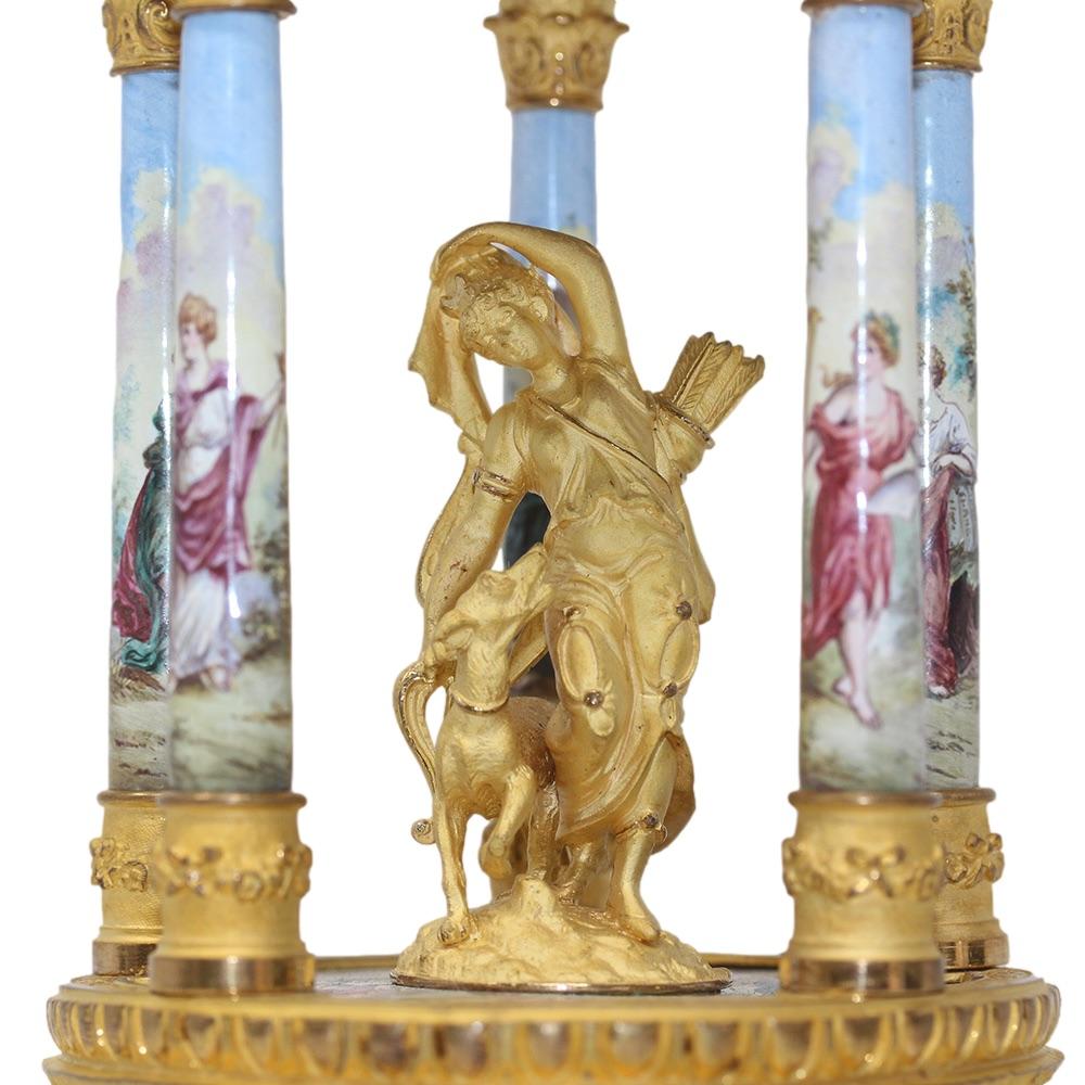 Viennese Classical Enamel Table Clock 8