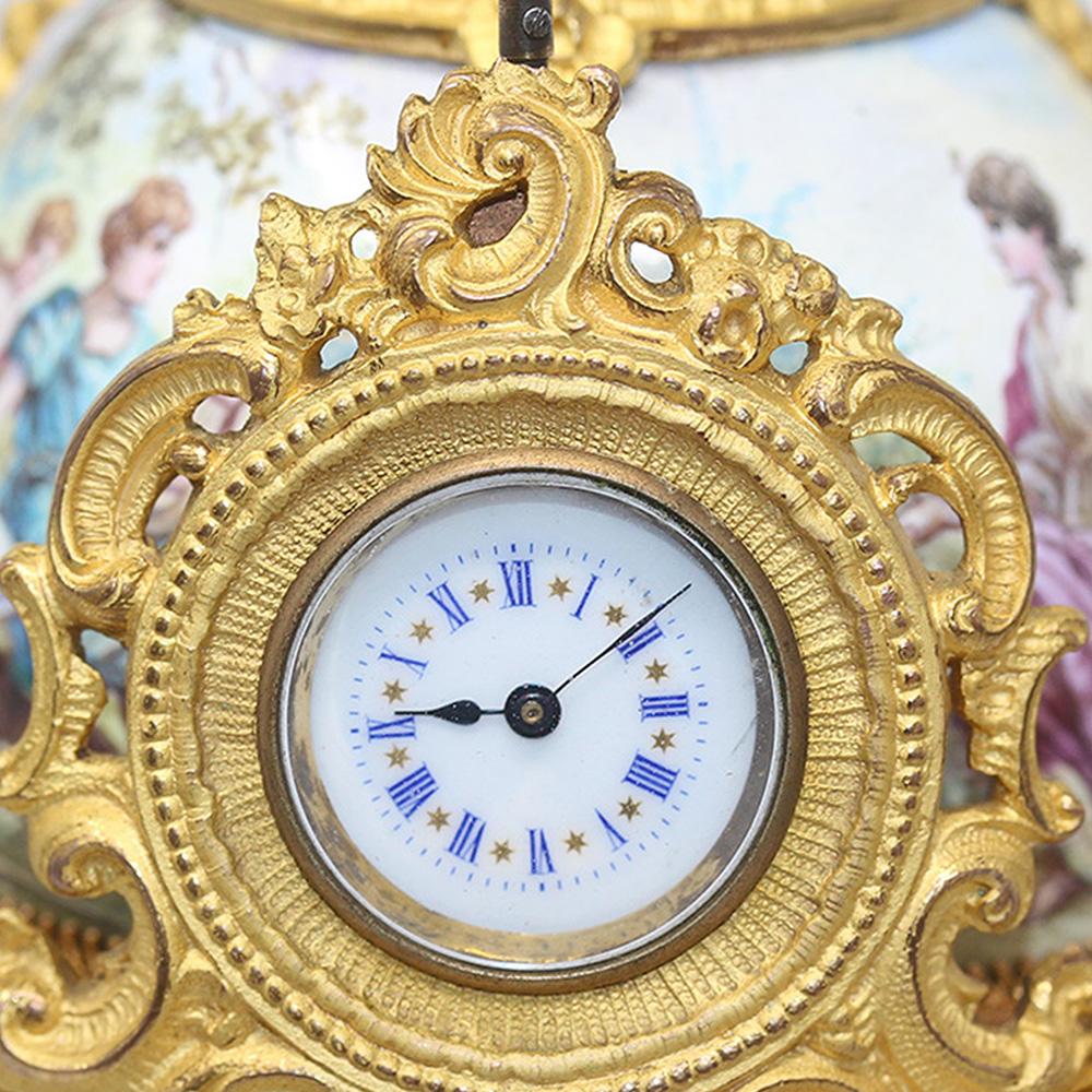 Viennese Classical Enamel Table Clock 11