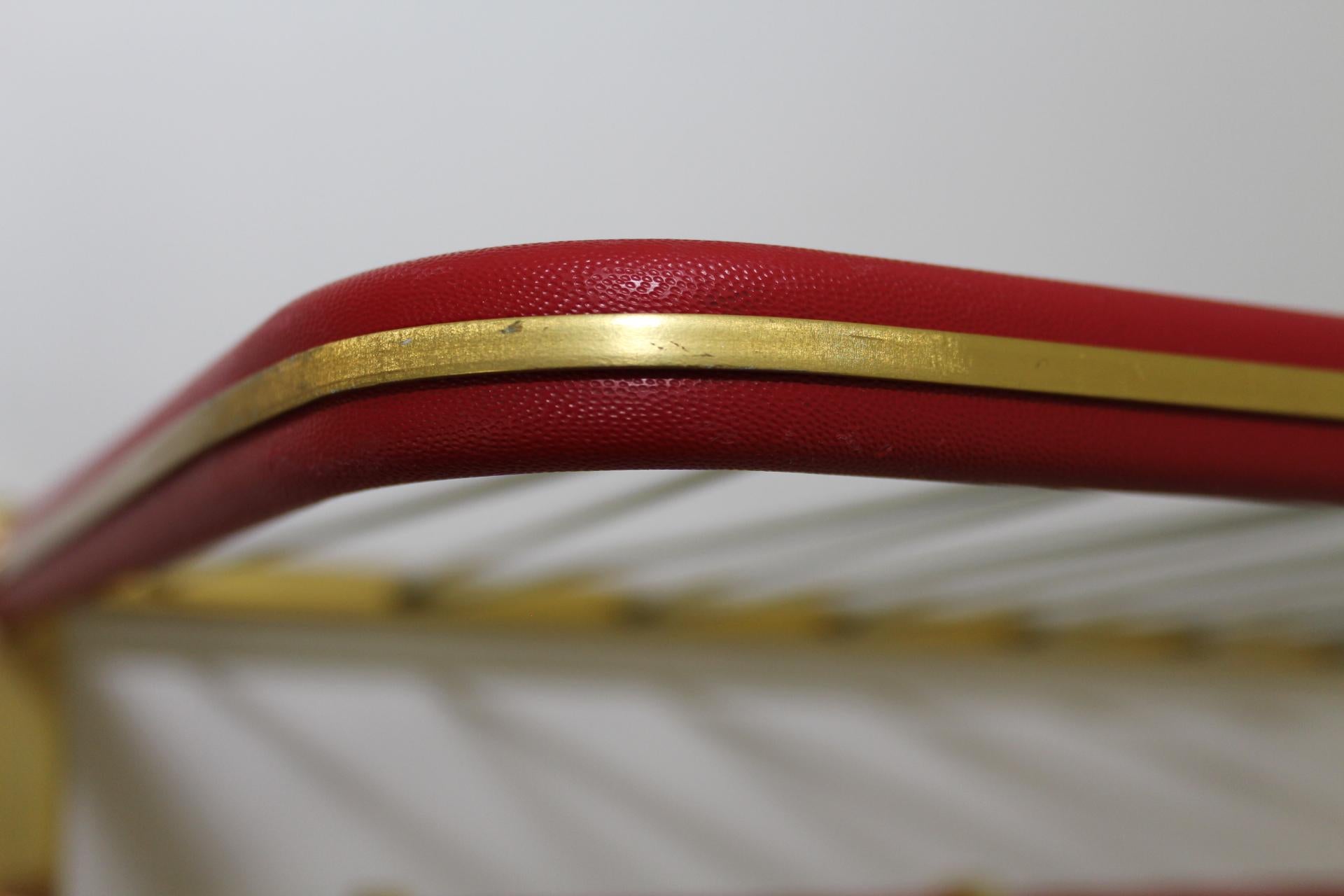 Anodized Viennese Coat and Hat Rack, 1950s For Sale