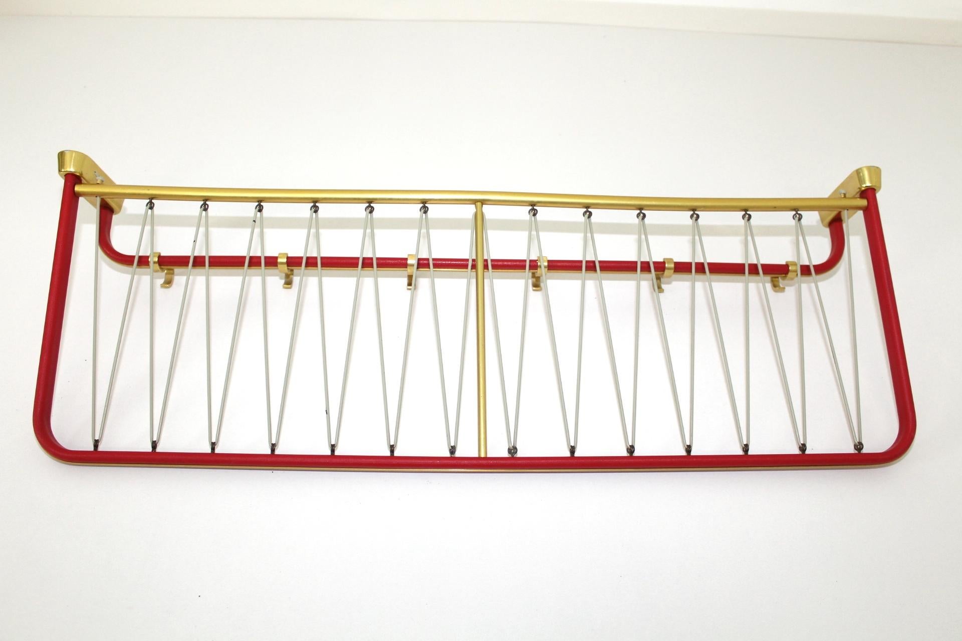 Viennese Coat and Hat Rack, 1950s In Good Condition For Sale In Vienna, AT