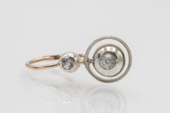 Viennese dangling earrings with white sapphires from the early 20th century