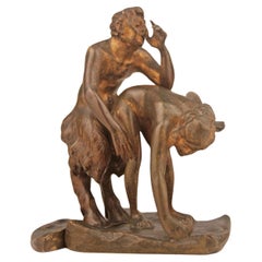 Viennese erotic bronze sculpture