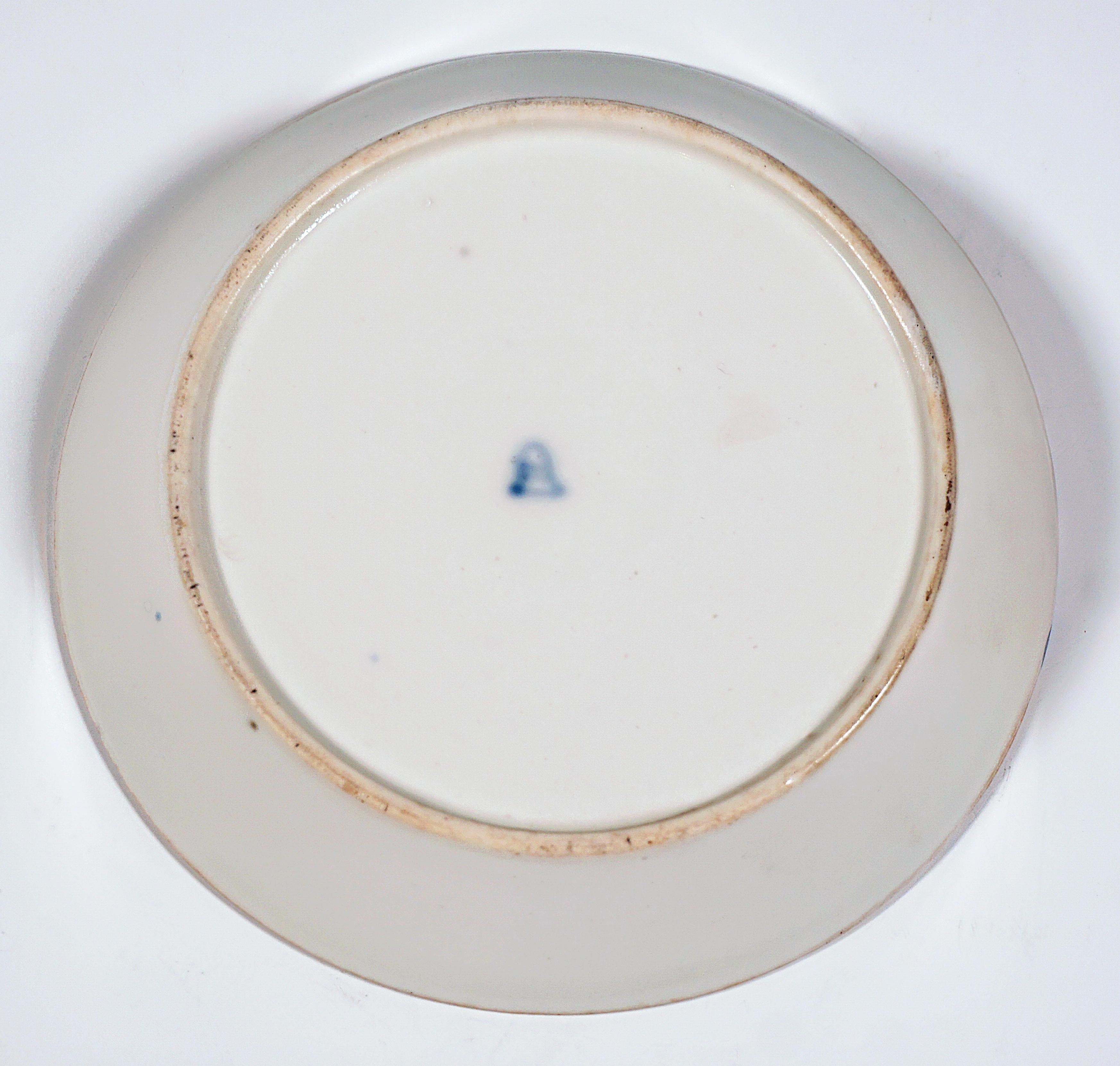 Taza de colección de porcelana imperial vienesa, cobalto y oro, Sorgenthal, 1799 Porcelana