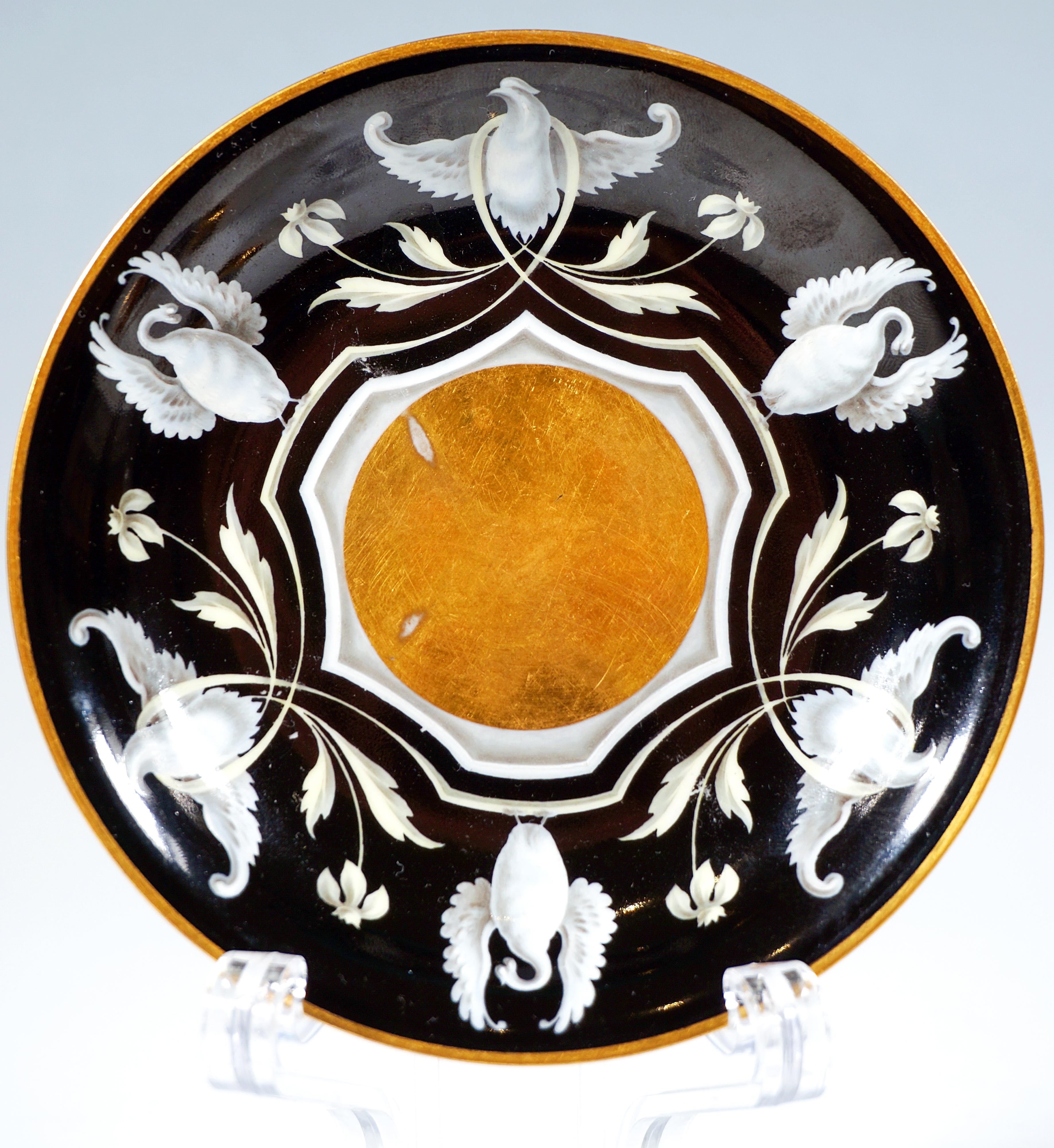 Taza de colección de porcelana imperial vienesa 
