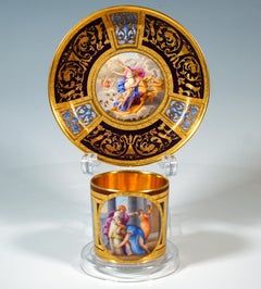Viennese Imperial Porcelain Collecting Cup 'The Abduction Of Persephone', 1816