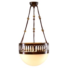 Lustre viennois Jugendstil attribué à la Wiener Werkstaette réédition