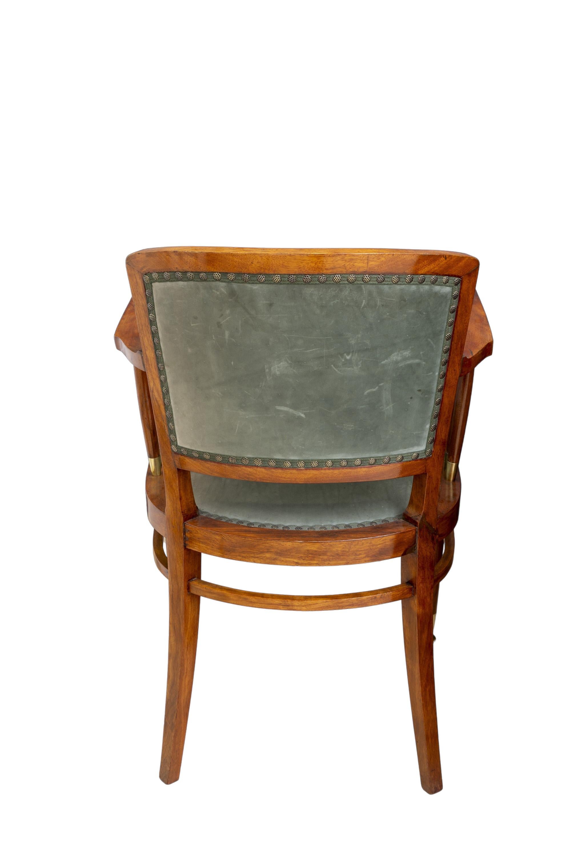 Wiener Schreibtisch und Sessel im Jugendstil J.W. Müller ca. 1905 im Angebot 2