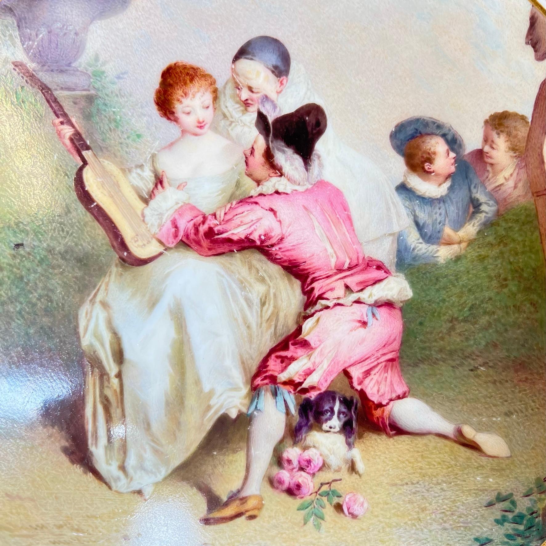 Caricatore viennese in porcellana di Antonin Boullemier (1840-1900) In condizioni buone in vendita a New York, NY
