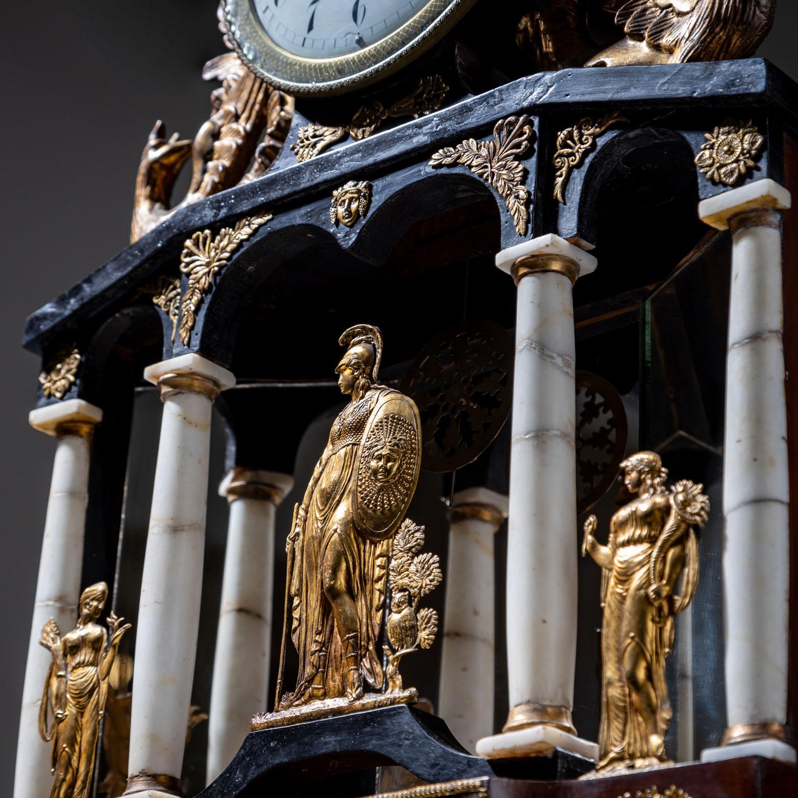 Viennese Portal Clock, 1st Half 19th Century In Good Condition For Sale In Greding, DE