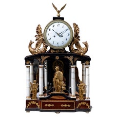 Viennese Portal Clock, 1st Half 19th Century