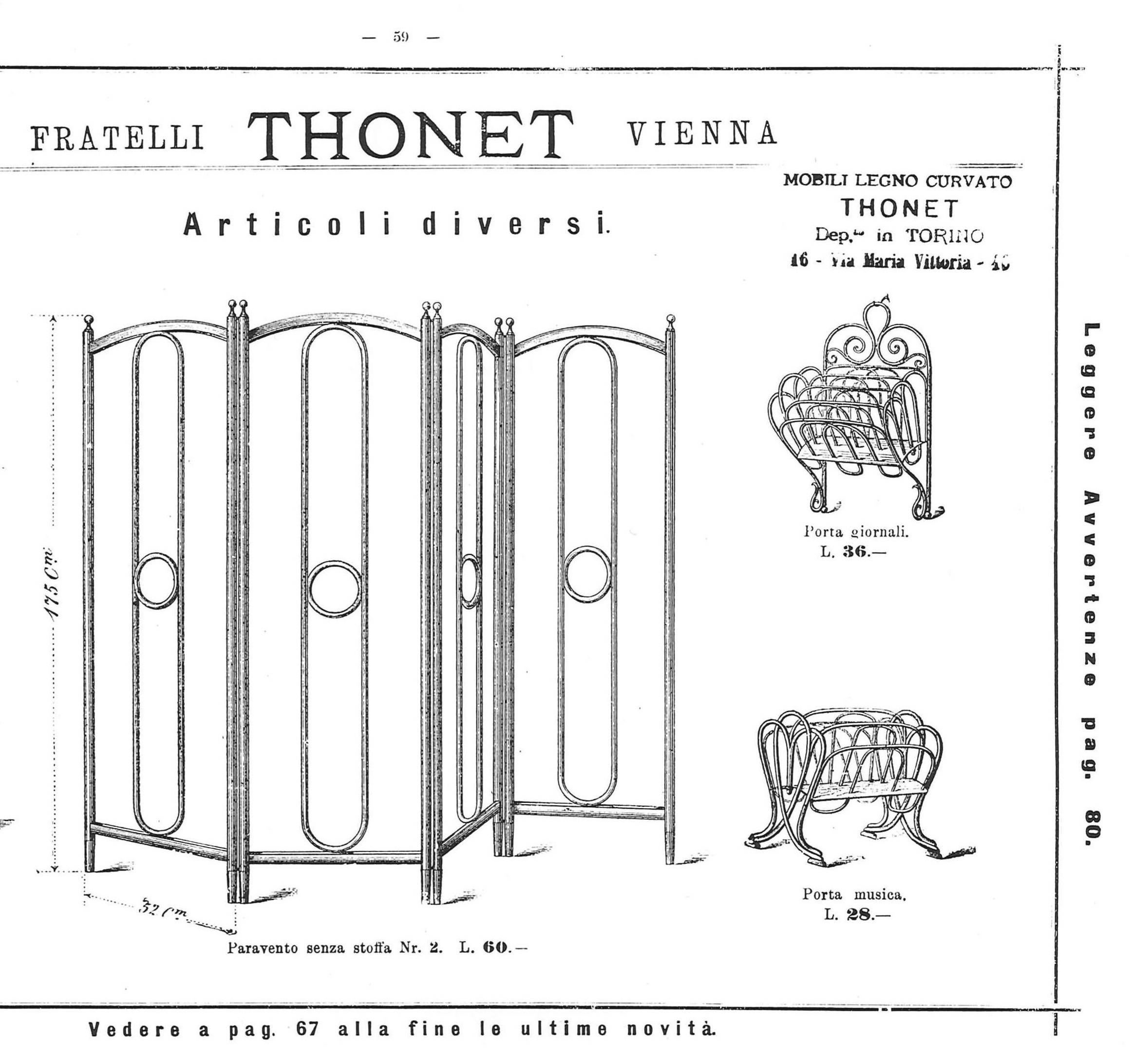 Manufactured in Austria by the Gebrüder Thonet Company. In the production program was included in the year 1888. Newly restored.
         