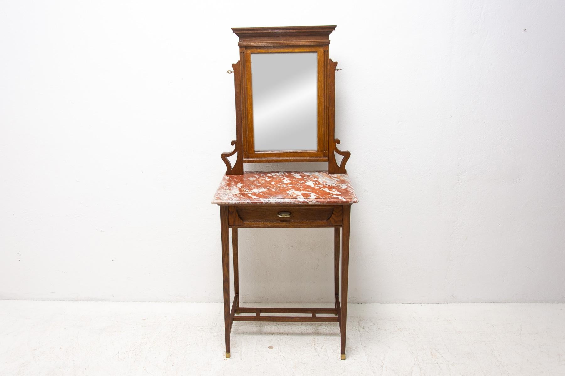 Art Nouveau Viennese Secession Dressing Table with Mirror, 1910 For Sale