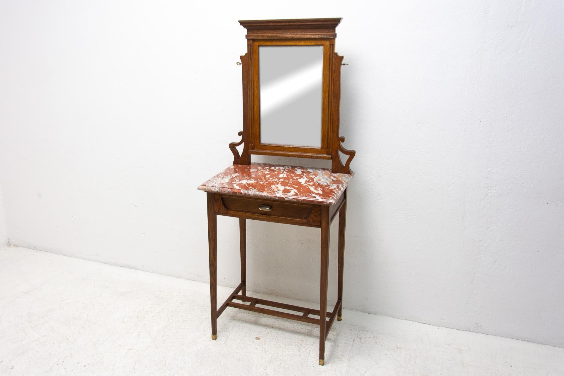 Austrian Viennese Secession Dressing Table with Mirror, 1910 For Sale