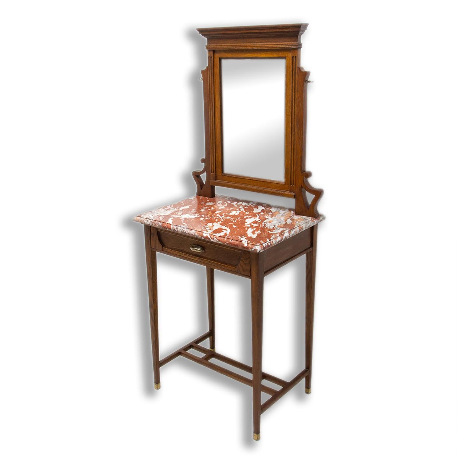 Viennese Secession Dressing Table with Mirror, 1910 In Good Condition For Sale In Prague 8, CZ