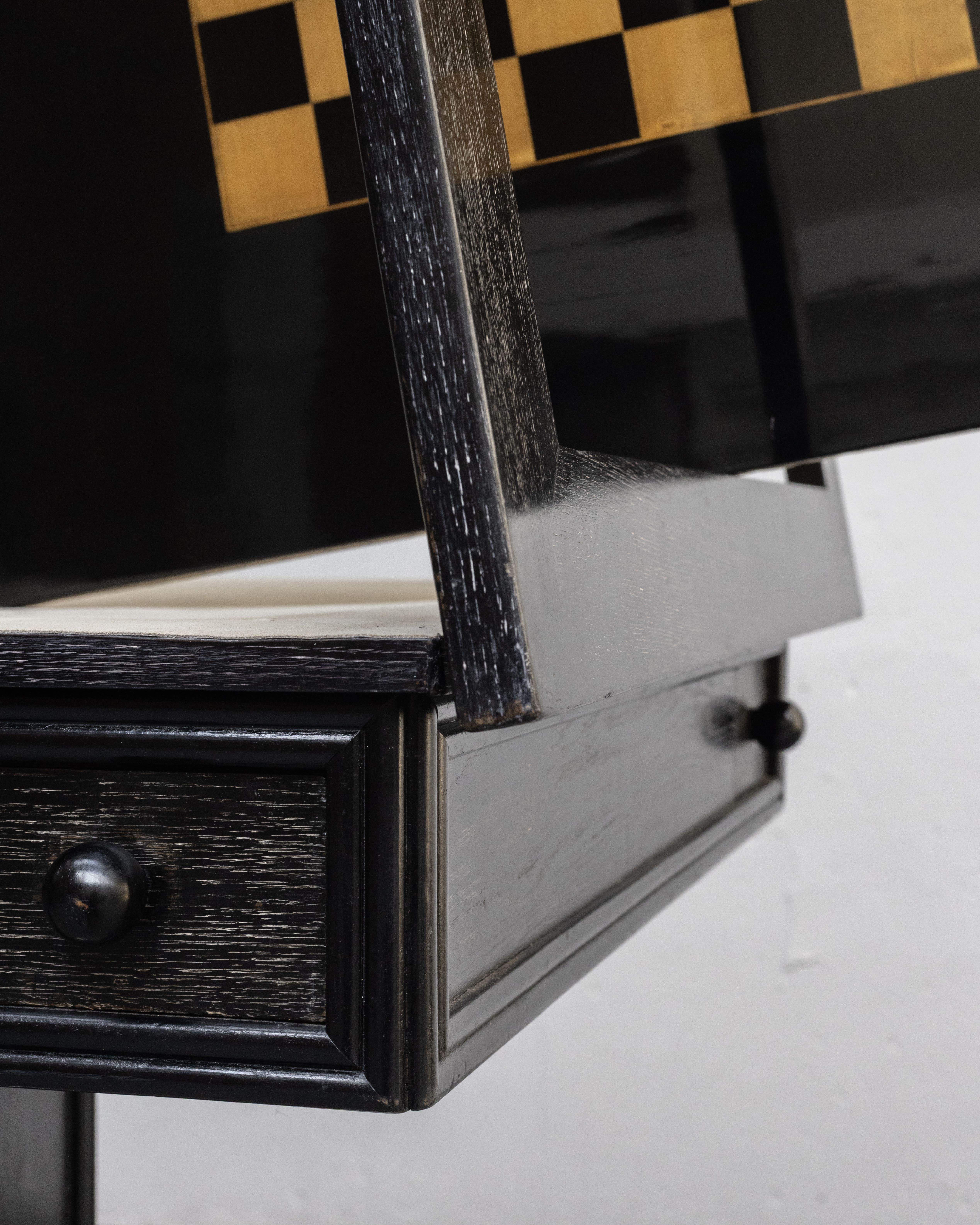 Metal Viennese secession game table For Sale