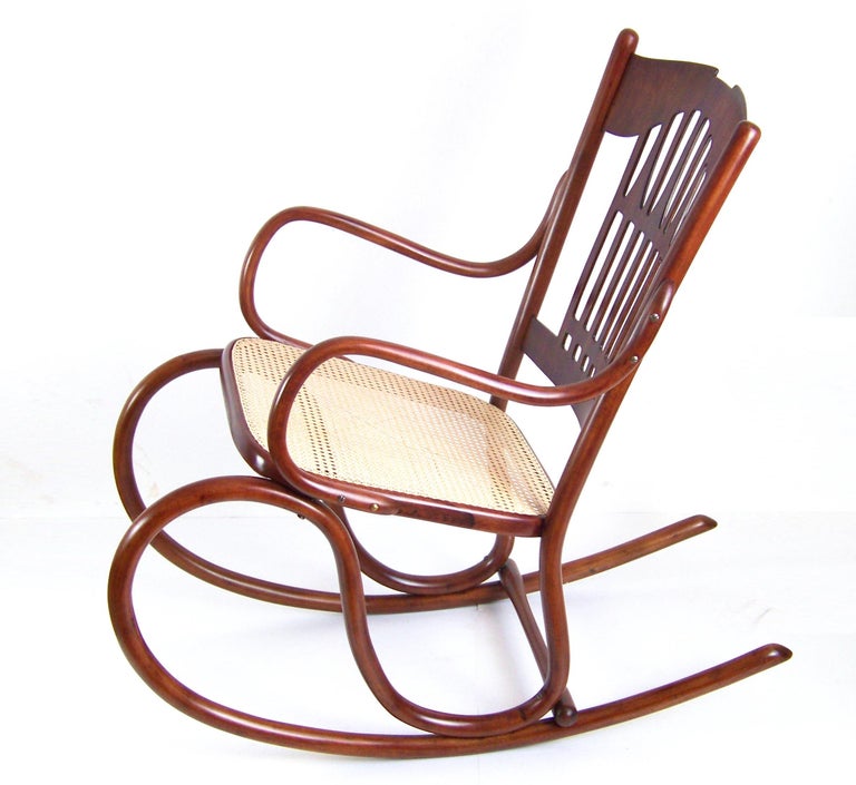 Viennese Secession Rocking chair J&J Kohn Nr.813, circa 1902, Koloman ...
