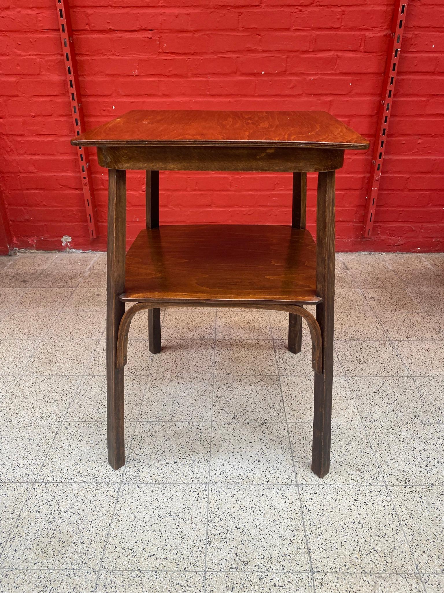 Viennese Secession side table in stained beech circa 1900.