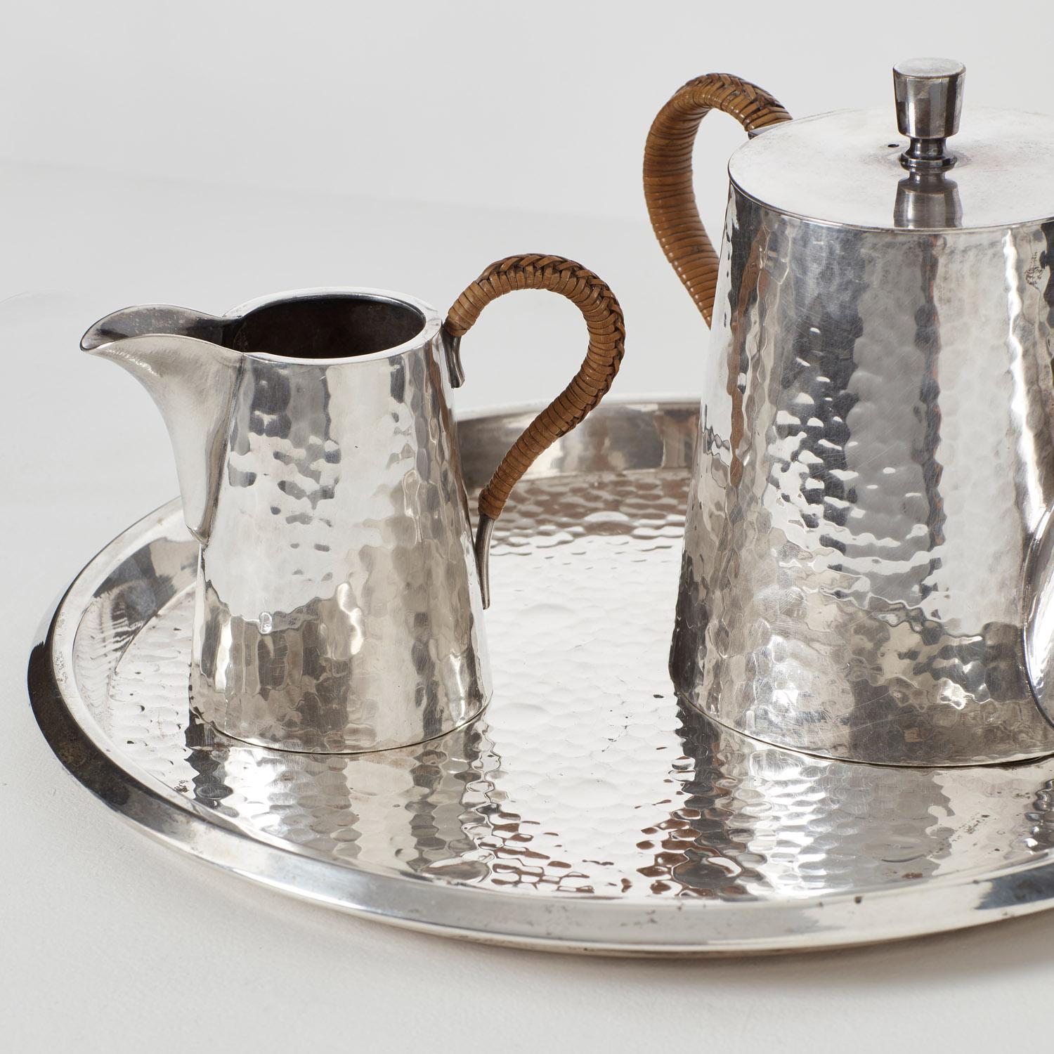 Service à thé en argent de la Sécession viennoise - Autriche, années 1900 en vente 4