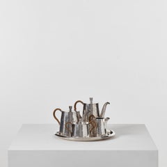 Viennese Secession silver-plated tea set - Austria, 1900s