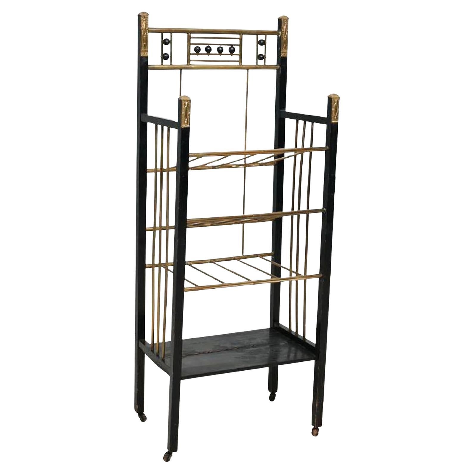 Viennese Secession Stand or Etagere in the Style of Koloman Moser, circa 1900 For Sale