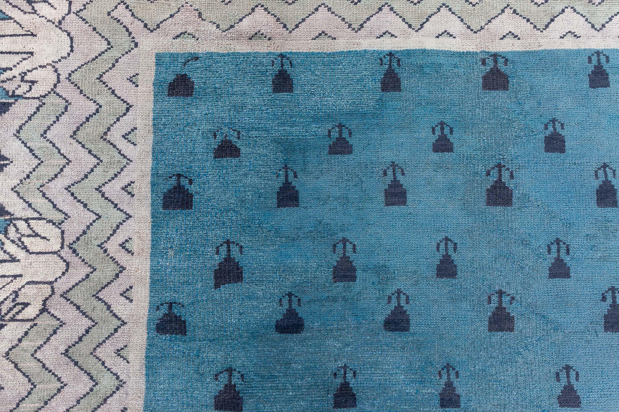 Lana Tappeto secessionista viennese Doris Leslie Blau in vendita