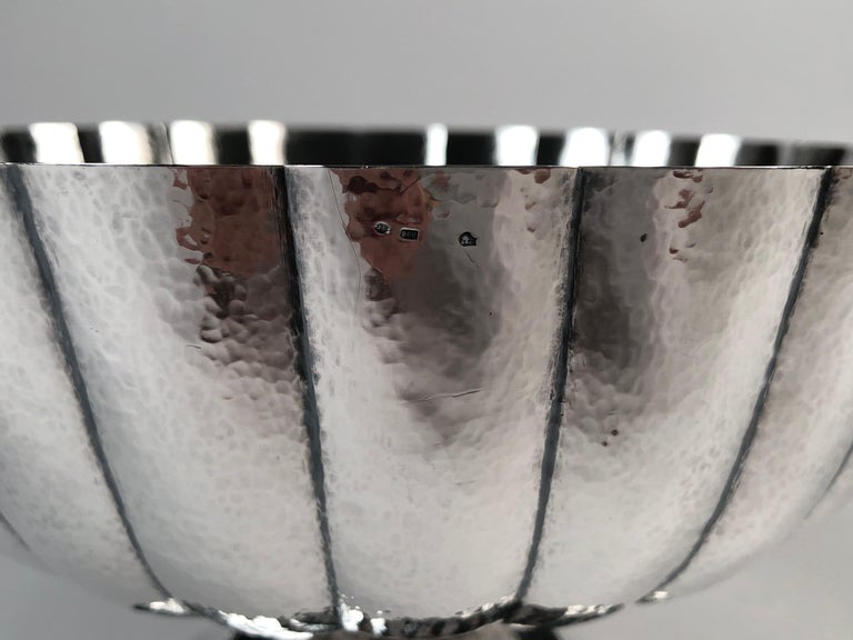 Viennese Secessionist Silver Footed Bowl after a Josef Hoffmann Design 3