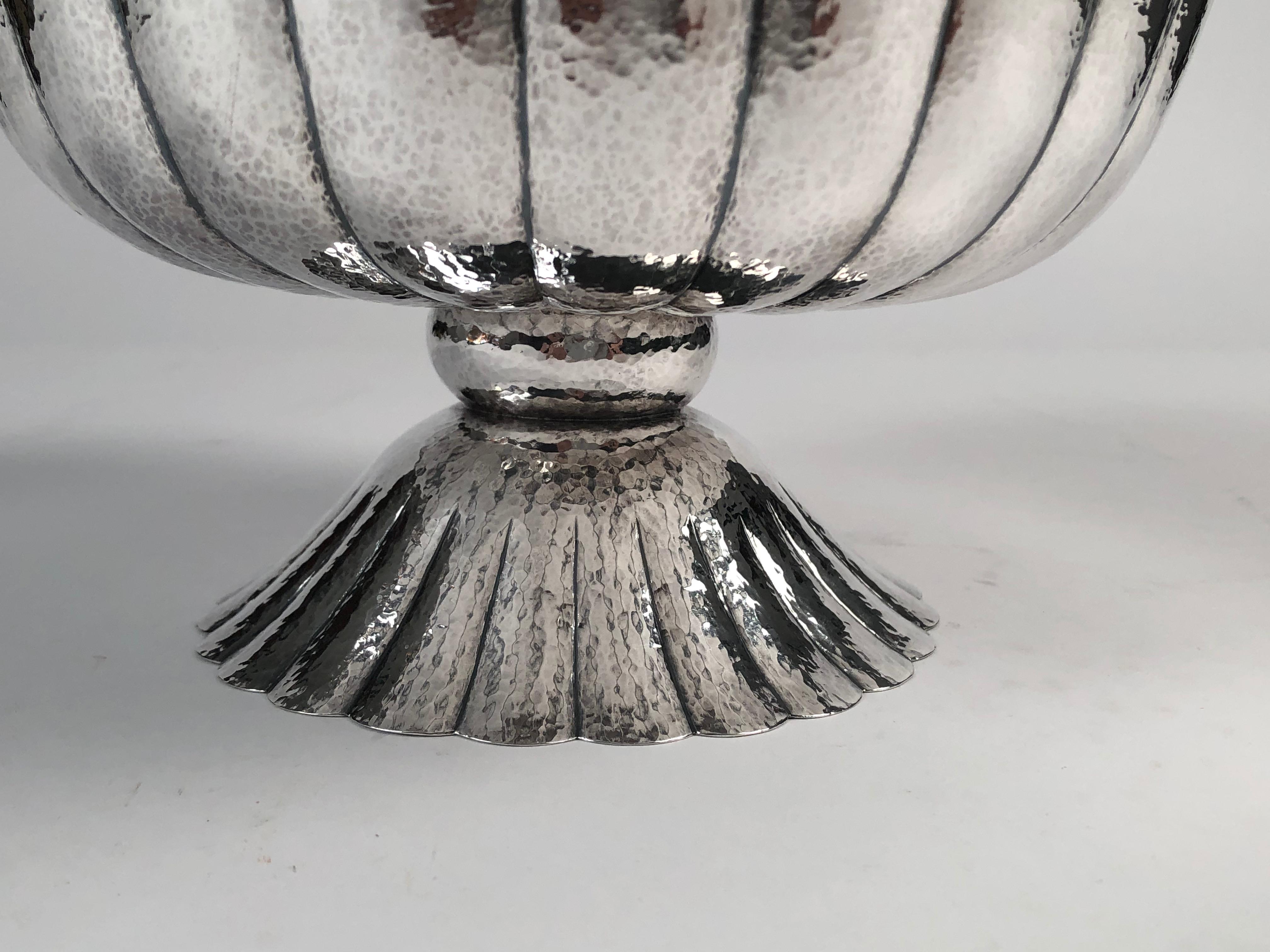 Vienna Secession Viennese Secessionist Silver Footed Bowl after a Josef Hoffmann Design