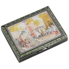 Viennese Silver and Enamel Snuffbox