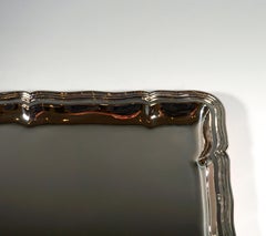 Plat de service Art Déco en argent viennois par Jarosinski & Vaugoin, vers 1925