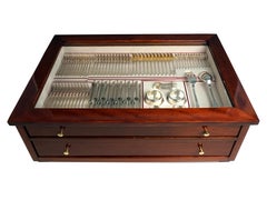 Viennese Silver Art Nouveau 121 Parts Cutlery Set for 12 People by Klinkosch