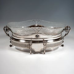 Jardiniere Art Nouveau viennese in argento, di Würbel & Szokally, 1900 ca.