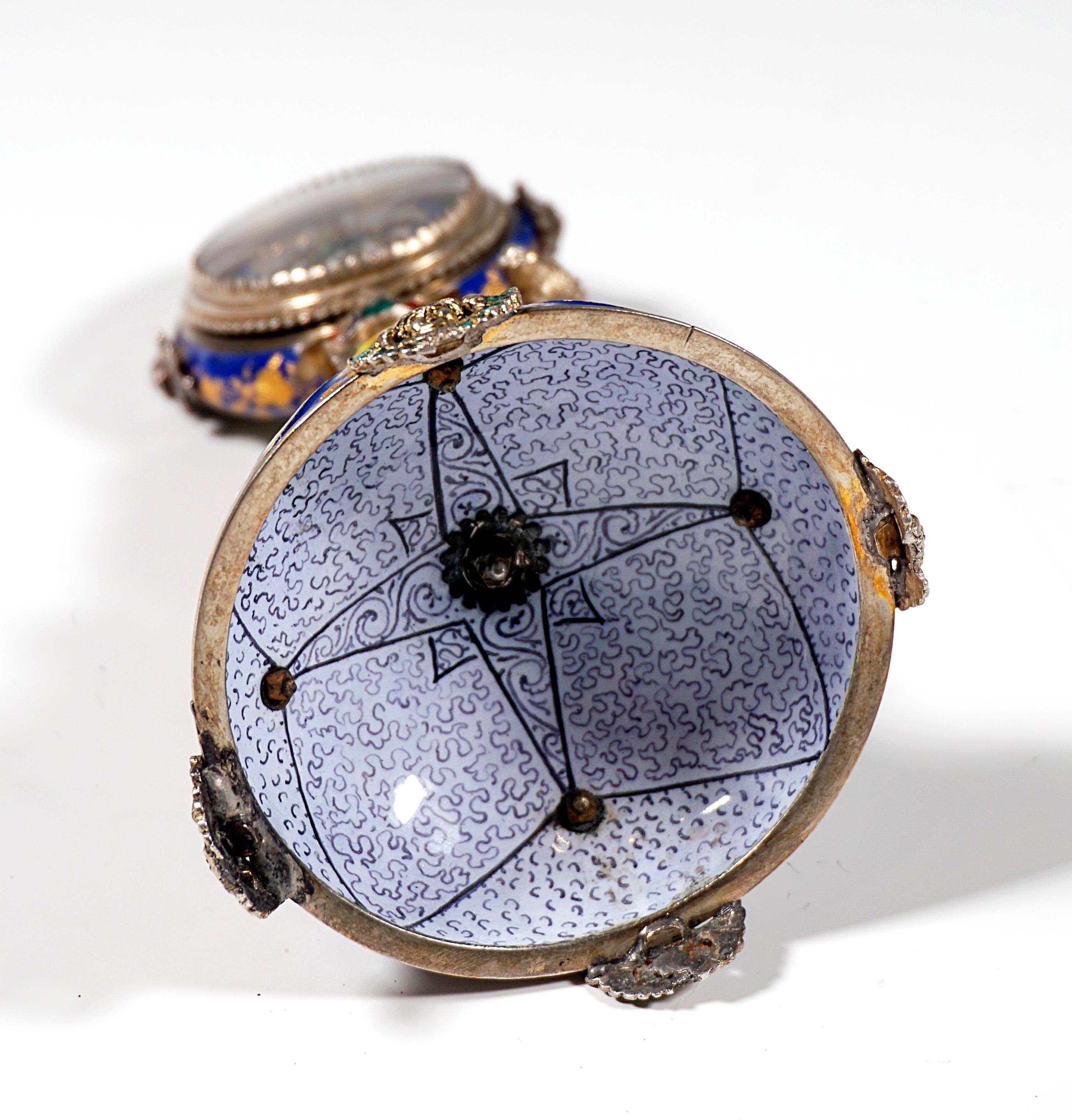 Viennese Silver Enamel Table Clock with Camel Carrying the Case, circa 1880 6