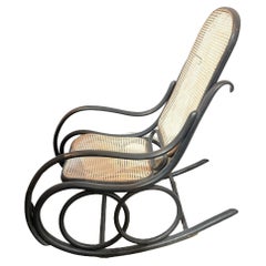 Viennese Thonet Bentwood Cane Rocking Chair