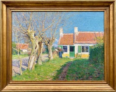 Sunshine in Winter, Emmanuel Vierin, Kortrijk 1869 – 1954, Belgian Painter