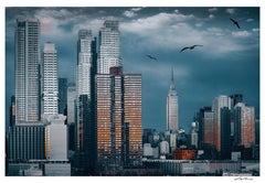 Dawn of Change – NYC Skyline Photography, 36 Zoll x52 Zoll, signiert, limitierte Auflage von 5 Stück