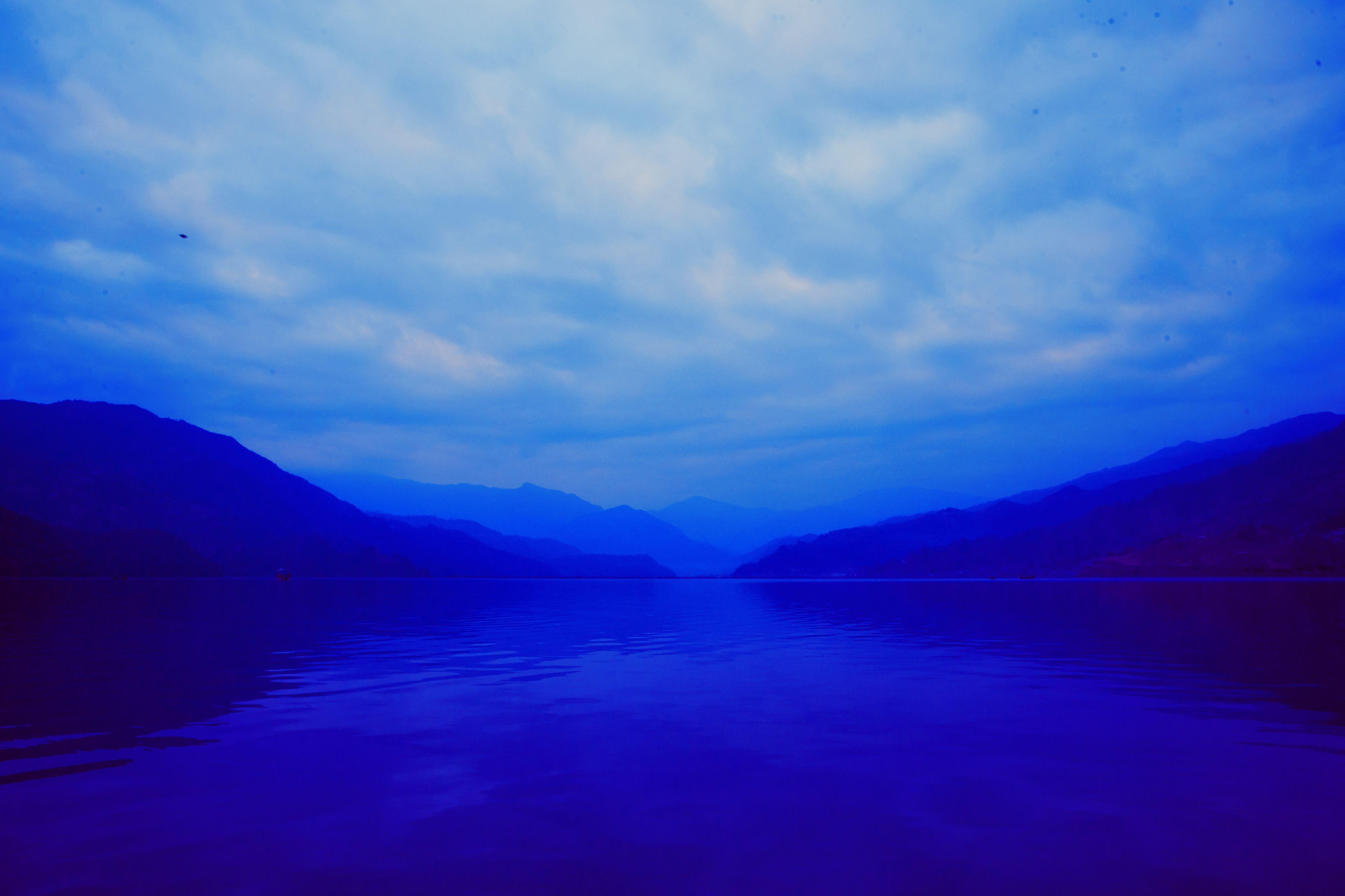 Viet Ha Tran Color Photograph - Dark Blue Lagoon, Photograph, C-Type